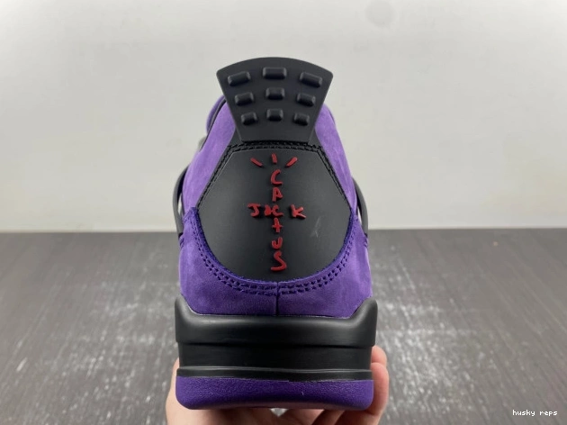 Cheap Husky Travis 4 x Purple Air Jordan Suede Scott 0713